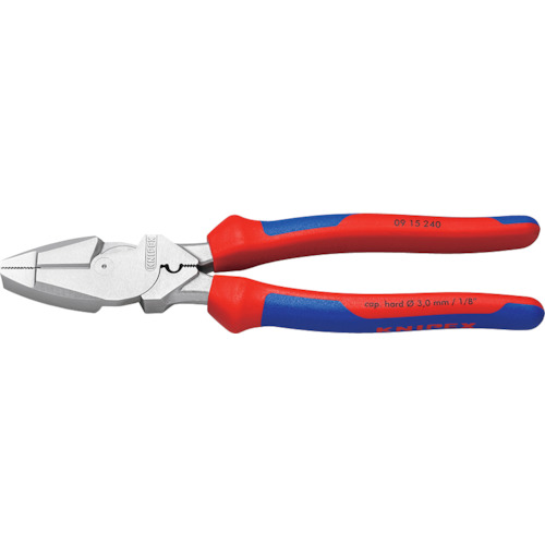 【TRUSCO】ＫＮＩＰＥＸ　架線工事用強力ペンチ圧着付